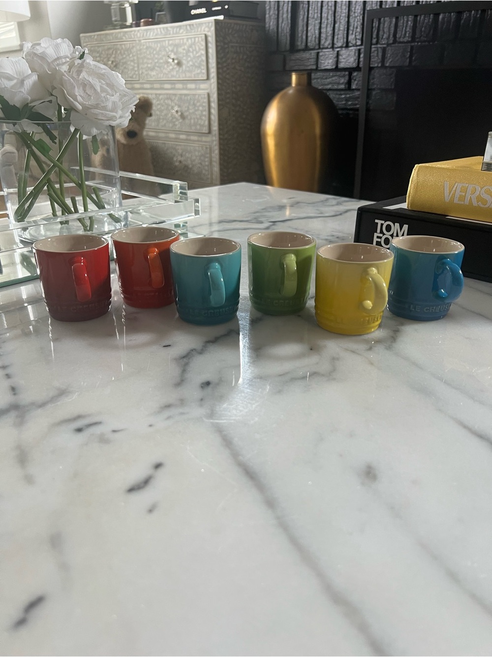 Title: Le Creuset Espresso Cups | Set of 6 | Colourful Stoneware Mugs